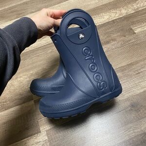 Crocs Kids Blue Rain Boots